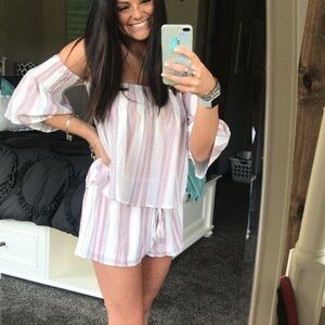 2 Piece Off the Shoulder Set